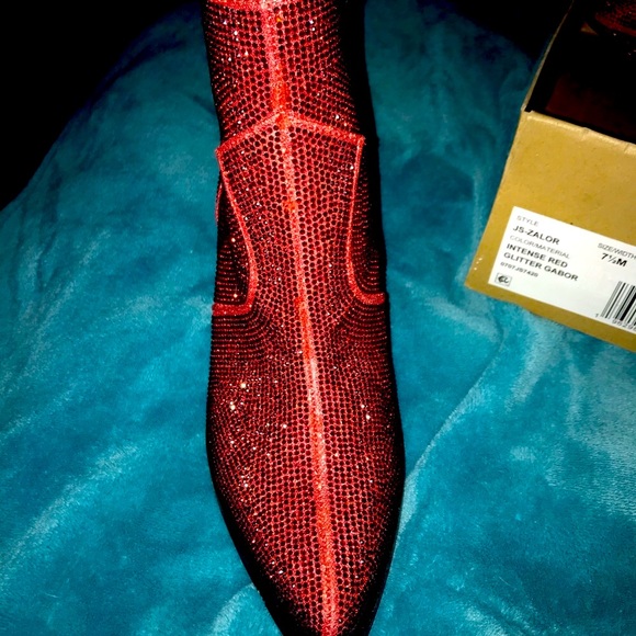 2 pairs of brand new !!! red and black Jessica Simpson new sparkly boots - Picture 8 of 12